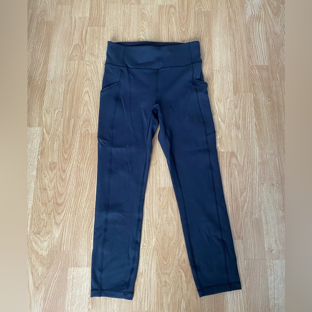 Lululemon 25” Inseam Wonder Under Black Leggings